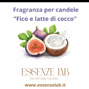 Fragranza per candele fico e latte di cocco